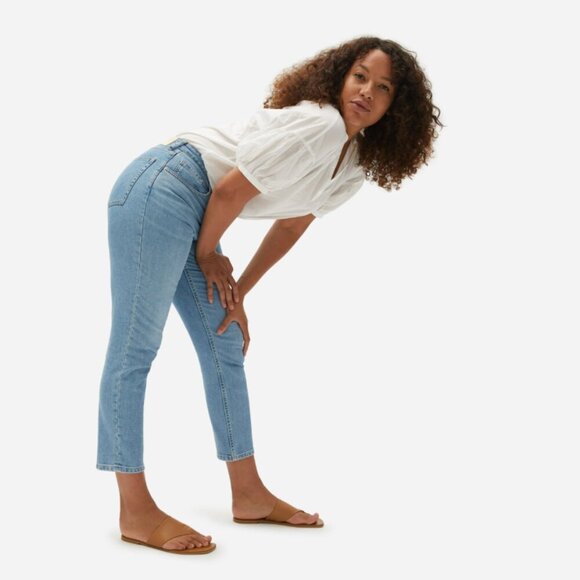 NWT EVERLANE The Curvy Cheeky Straight Jean - Picture 1 of 11